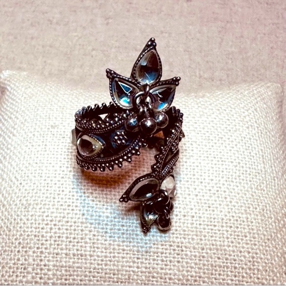 Jewelry - Vintage | Ring | Kundan Silver Ring | Ethnic | Boho | Festival |